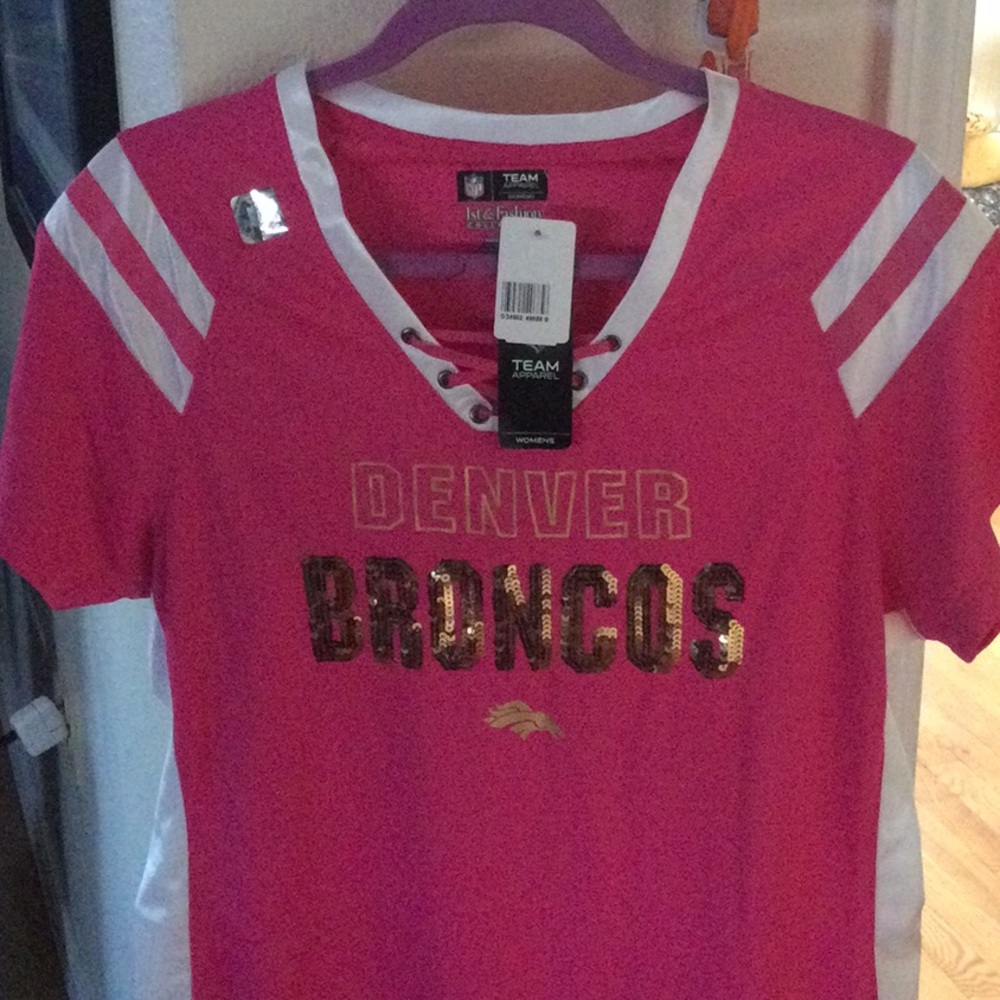 NFL Team Bronco Cancer Awareness jersey